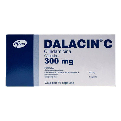 Dalacin C Cápsulas 300 Mg, 16 Cápsulas | Envío gratis