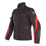 Chamarra Dainese Tempest 2 D-dry Negra/rojo