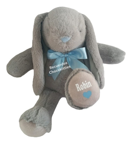 Recuerdos Conejos Conejitos Peluche Personalizados 10pz