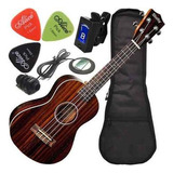 Kit Completo Ukulele Concerto Eletroacústico Su23r Shelby