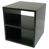 Mesa De Cabeceira Suspenso Nicho Mdf Preto 40x30x30 100% Mdf