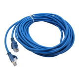 Cable De Red Armado Pc Módem Smart 10 Mts Cat.5e Rj45 Azul
