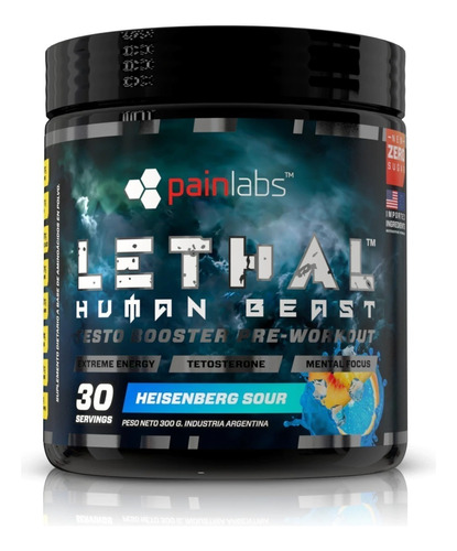 Lethal Human Beast - Pre Entreno + Elevador Testosterona