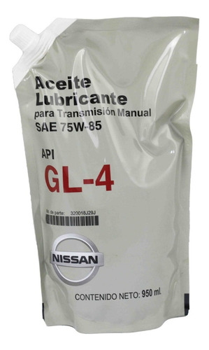 Aceite De Transmisión Manual Para Auto/camioneta Nissan Rellenado Viscosidad 2 X1l