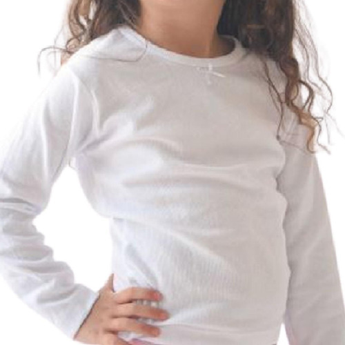Camiseta Manga Larga Morley Algodon Nenas Niñas Infantil