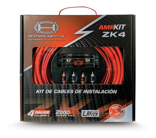 Kit De Cables - Amp Kit Zk4 - 4 Gauge - Dynahertz