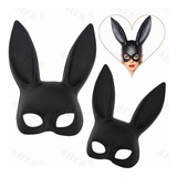 Máscara Orejas Conejo Playboy Antifaz Halloween Ariana