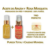 Aceite Argan Y Rosa Mosqueta Manchas Estrías+karité Obsequio