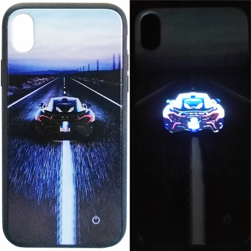 Funda Para iPhone XR - Novedad Led !!! - Auto - En Cuot !!!