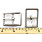Center Bar Buckle Buckles 3/4 Nickel Finish 16 Pcs By