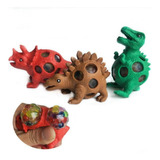 4 Pzs Dinosaurio Squishy Cerebro Antiestres Juguete Blando