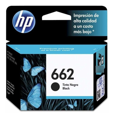 Cartucho Hp Original Negro 662 1515 2515 2545 3545 3645