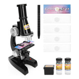 Kit De Microscopios Para Niños 450x Led Educativo Para Princ