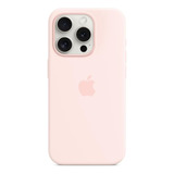 Funda Original Apple Silicona Magsafe iPhone 15 Pro Rosa 