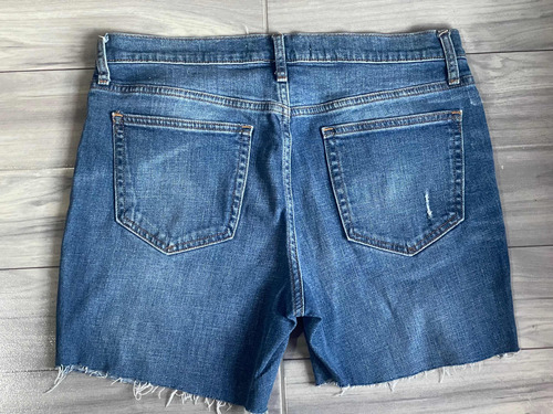 Short  Casual De Mezclilla Color Azul Para Mujer 