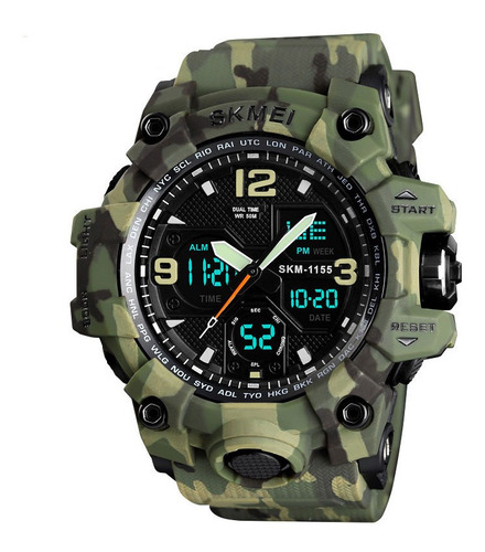 Reloj Sport Tactico Militar Camuflaje Resistente Al Agua 