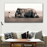 Cuadro Aashes And Snow Elefante Niño Gregory Colbert Canvas