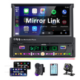 Autoestéreo Mirrorlink 1 Din Bluetooth Retráctil De 7 In 