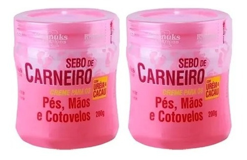 Kit 36 Hidratante Sebo De Carneiro Rhenuks  Mãos E Pés 220g