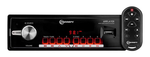 Rádio Player Mp3 Taramps Amplayer Bluetooth Usb 4x100w 400w