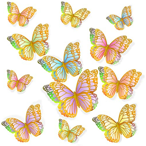 Decoración De Pared De Mariposas 3d - 18 Grupos, 3 Tam...