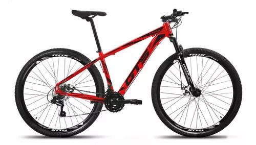 Mountain Bike Gts Feel Feel Rdx Aro 29 17  21v Freios De Disco Mecânico Câmbios Shimano Cor Vermelho/preto