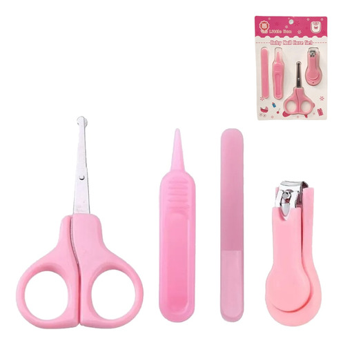 Set De Higiene Cuidados Del Bebe Manicura Tijera 4 Pcs 