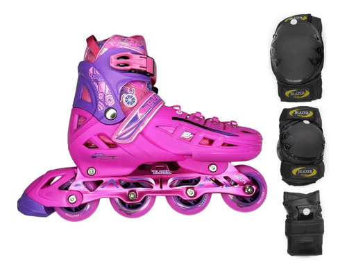 Patines Fitness Ajustables + Mochila + Protecciones