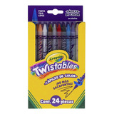 Lápices De Color Crayola Twistables 24 Piezas Punta Lápiz