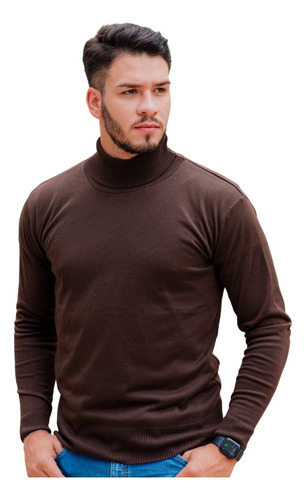 Sueter Masculino Blusa Lã Masculina Frio Cacharrel Gola Alta