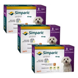 Simparic 10mg Cães 2,6 A 5kg 3 Comprimidos - Kit 3 Unidades