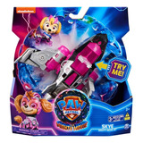 Paw Patrol Carro Mighty Movie Con Luces Y Sonidos Color Avión Skye - Modelo 2