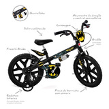 Bicicleta Infantil Batman Aro 16 - Bandeirante