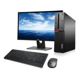 Pc De Escritorio Lenovo C/ Pantalla, Teclado, Mouse, Cables.