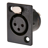 Conector Neutrik Xlr Hembra De 3 Polos Oro Serie P Nc3fp-b-1