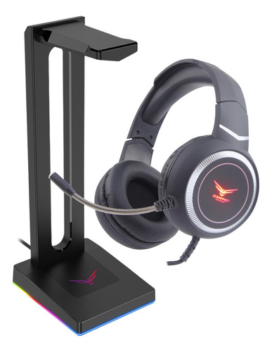 Audífonos Gamer Alámbrico Rgb Con Microfono Naceb 