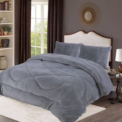 Cobertor Plush De Invierno Polar/chiporro King 250x270 Gris