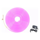 Manguera Tira Neon Luz Led Flexible 5 Mt Con Eliminador 