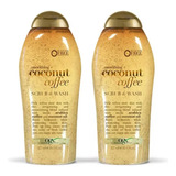 Jabon Exfoliante Ogx Body Wash Coconut & Coffee 2pz De 577ml