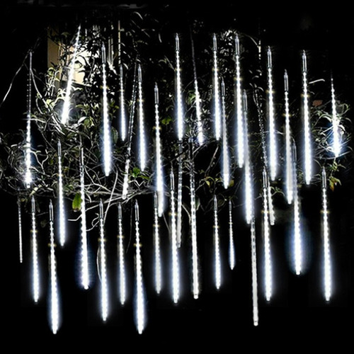 Luces De Lluvia De Meteoritos Blancos De La Serie Navideña 1