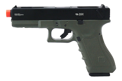 Pistola Gbb Green Gás Glock R18 Od Qgk Airsoft