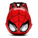 Mochila Infantil Spiderman Con Luz Led Impermeable Zz