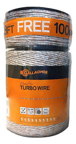 Gallagher Electric Fence Turbo Wire | 9 Hebras De Metal Mixt