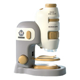Microscopio De Juguete Para Niños, Mini Microscopio 60x-180x