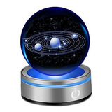 Bola De Cristal 3d Sistema Solar - Regalo Astronomía Espacio