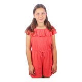 Jumpsuit Corto Para Niña Corto Jumper Mono