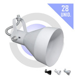 Spot De Trilho Lampada Par30 E27 Direcionavel Kit 28 Unid Cor Branco 110v/220v