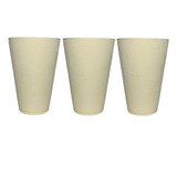 Kit Jogo 3 Vasos 41x59 Jardim Casa Grafiato Decorativo 