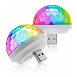 2 Luz Led Rgb Audiorítmica Bola Boliche Dj Usb Y P Celular