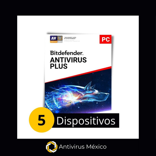 Bitdefender Antivirus 5 Dispositivos - 1 Año